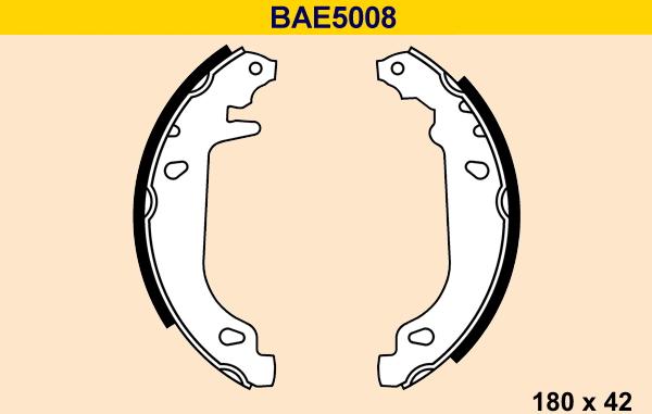 Barum BAE5008 - Bremžu loku komplekts www.autospares.lv