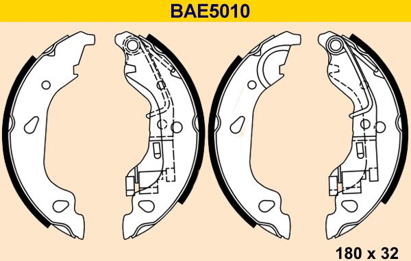 Barum BAE5010 - Bremžu loku komplekts www.autospares.lv