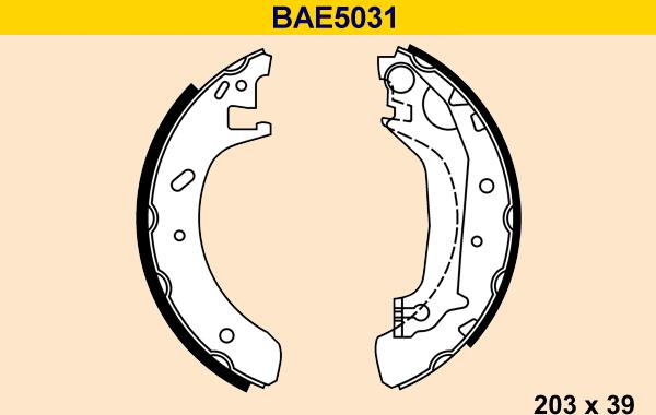 Barum BAE5031 - Bremžu loku komplekts autospares.lv