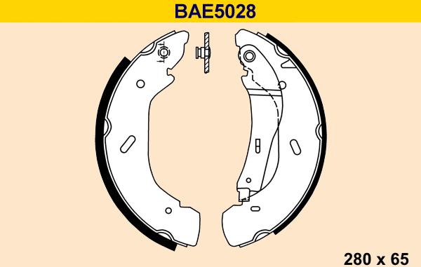 Barum BAE5028 - Bremžu loku komplekts www.autospares.lv