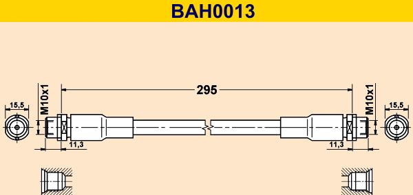 Barum BAH0013 - Bremžu šļūtene www.autospares.lv