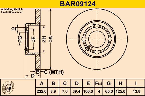 Barum BAR09124 - Bremžu diski www.autospares.lv