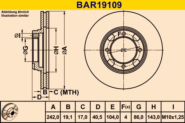 Barum BAR19109 - Bremžu diski autospares.lv