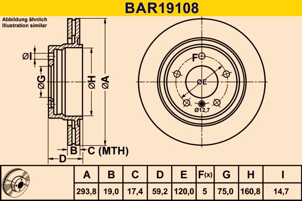 Barum BAR19108 - Тормозной диск www.autospares.lv