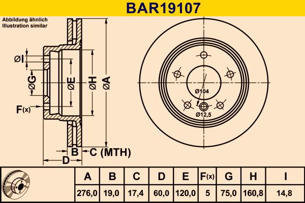 Barum BAR19107 - Bremžu diski www.autospares.lv