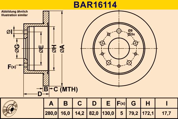 Barum BAR16114 - Тормозной диск www.autospares.lv