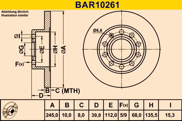 Barum BAR10261 - Тормозной диск www.autospares.lv