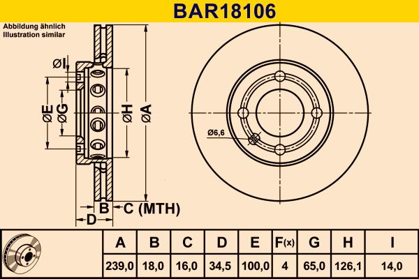 Barum BAR18106 - Bremžu diski www.autospares.lv