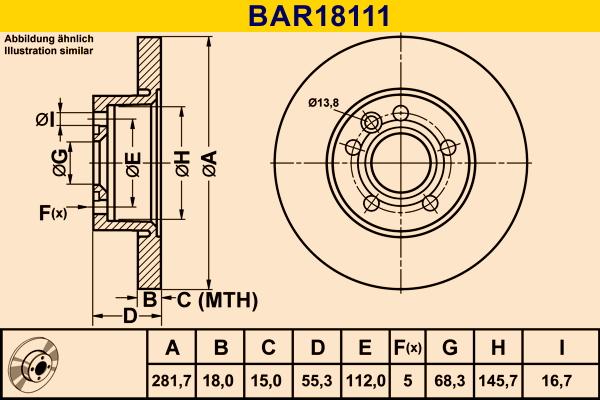 Barum BAR18111 - Тормозной диск www.autospares.lv