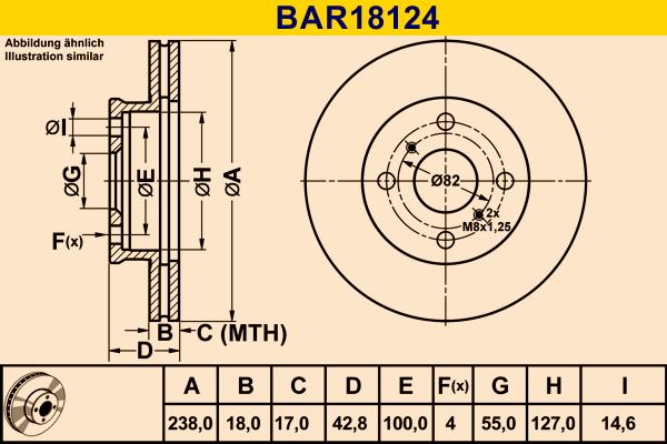 Barum BAR18124 - Bremžu diski www.autospares.lv