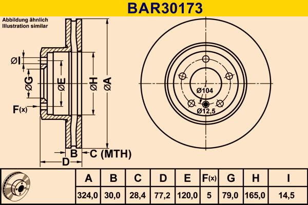 Barum BAR30173 - Bremžu diski www.autospares.lv