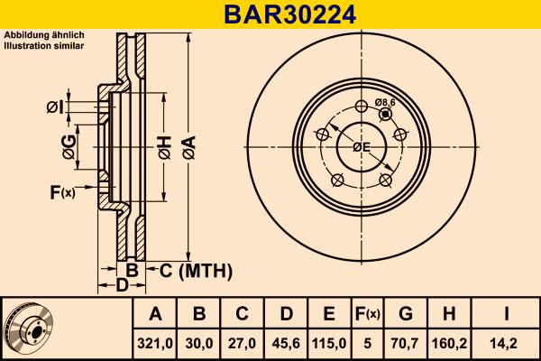 Barum BAR30224 - Bremžu diski autospares.lv