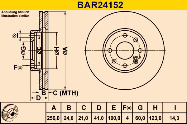 Barum BAR24152 - Bremžu diski autospares.lv