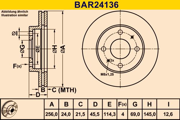 Barum BAR24136 - Тормозной диск www.autospares.lv