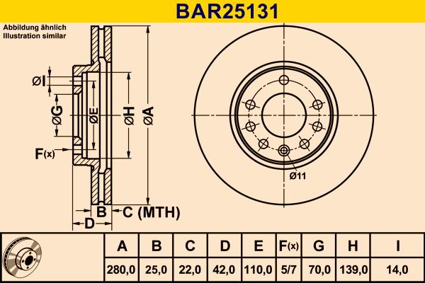 Barum BAR25131 - Bremžu diski www.autospares.lv