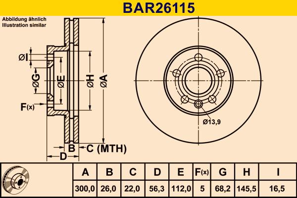 Barum BAR26115 - Bremžu diski autospares.lv