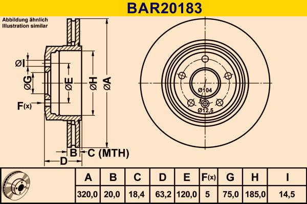 Barum BAR20183 - Bremžu diski www.autospares.lv