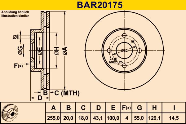 Barum BAR20175 - Bremžu diski www.autospares.lv