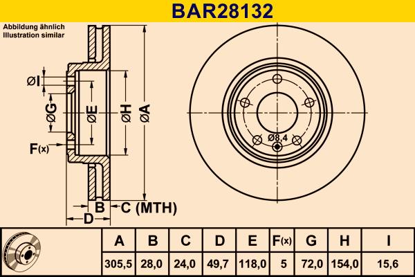 Barum BAR28132 - Brake Disc www.autospares.lv