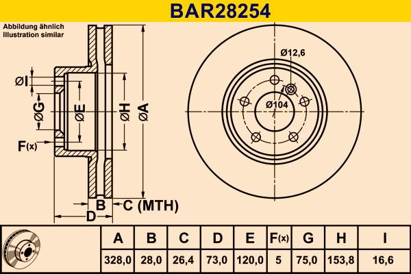 Barum BAR28254 - Bremžu diski www.autospares.lv