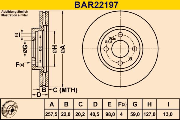 Barum BAR22197 - Bremžu diski autospares.lv