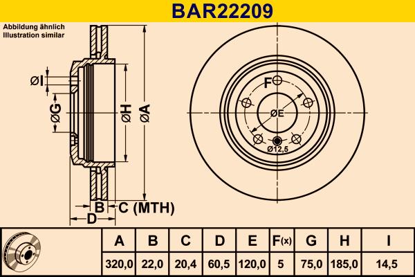 Barum BAR22209 - Bremžu diski www.autospares.lv