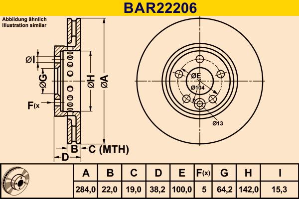 Barum BAR22206 - Bremžu diski autospares.lv