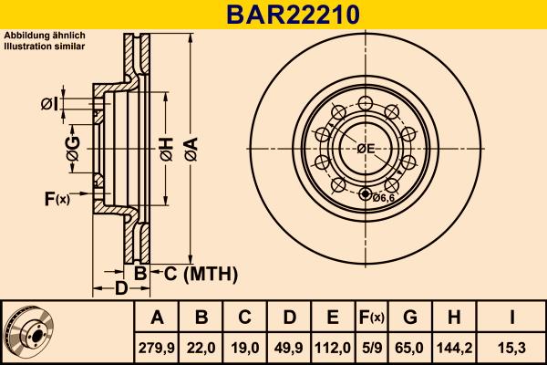 Barum BAR22210 - Тормозной диск www.autospares.lv