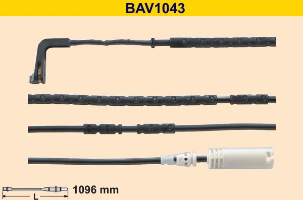 Barum BAV1043 - Indikators, Bremžu uzliku nodilums www.autospares.lv