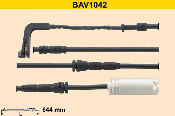 Barum BAV1042 - Indikators, Bremžu uzliku nodilums www.autospares.lv