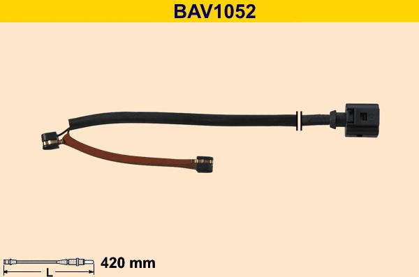 Barum BAV1052 - Indikators, Bremžu uzliku nodilums autospares.lv