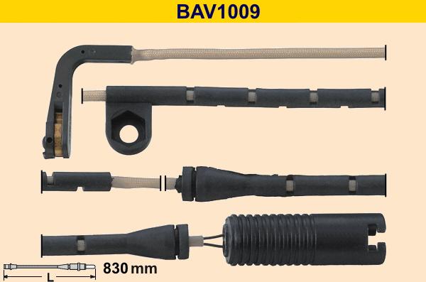 Barum BAV1009 - Indikators, Bremžu uzliku nodilums autospares.lv