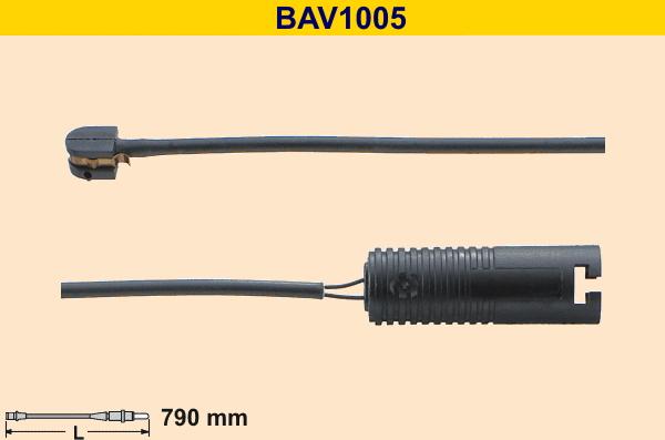 Barum BAV1005 - Warning Contact, brake pad wear www.autospares.lv