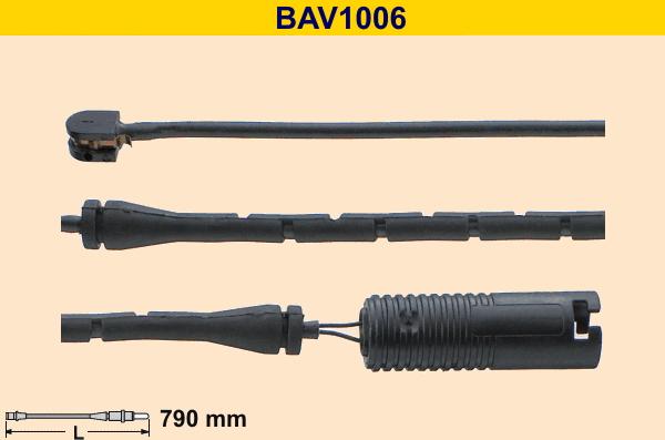 Barum BAV1006 - Warning Contact, brake pad wear www.autospares.lv