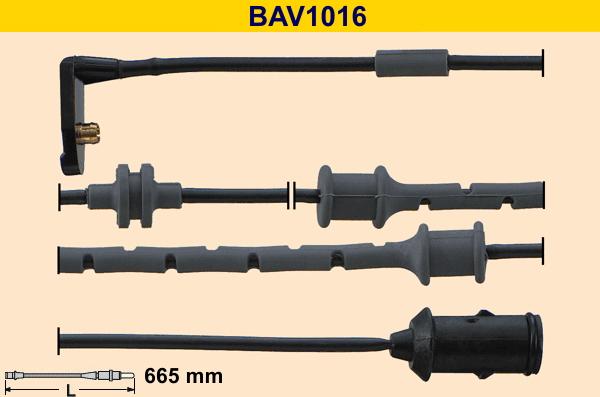 Barum BAV1016 - Indikators, Bremžu uzliku nodilums www.autospares.lv