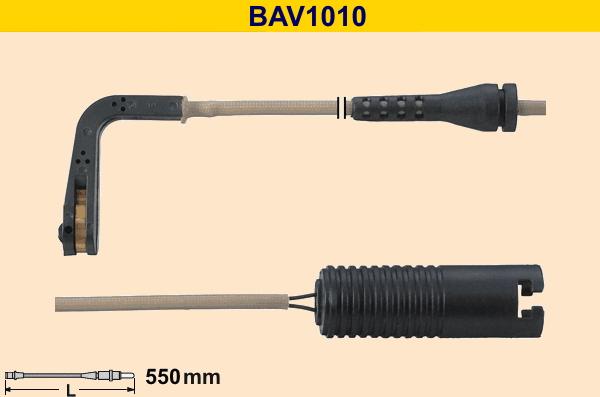 Barum BAV1010 - Indikators, Bremžu uzliku nodilums www.autospares.lv