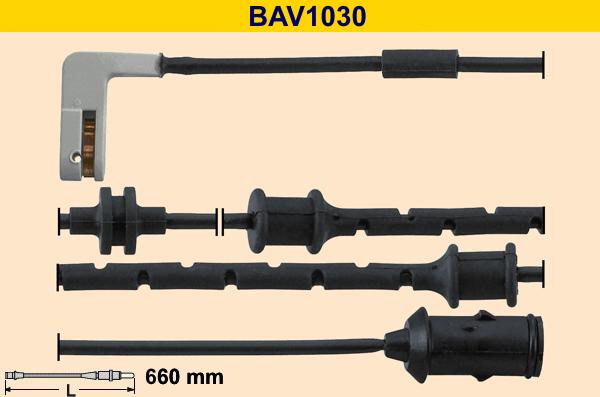 Barum BAV1030 - Indikators, Bremžu uzliku nodilums www.autospares.lv