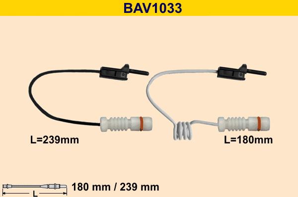 Barum BAV1033 - Indikators, Bremžu uzliku nodilums www.autospares.lv