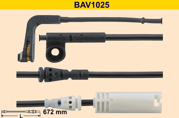 Barum BAV1025 - Indikators, Bremžu uzliku nodilums www.autospares.lv