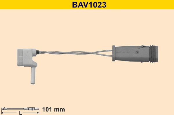 Barum BAV1023 - Indikators, Bremžu uzliku nodilums www.autospares.lv