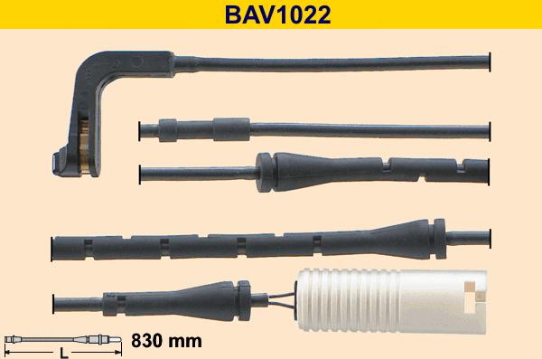 Barum BAV1022 - Indikators, Bremžu uzliku nodilums www.autospares.lv