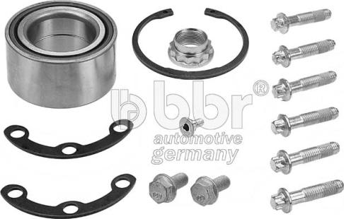 BBR Automotive 001-51-12649 - Подшипник ступицы колеса, комплект www.autospares.lv