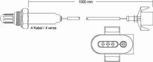 BBT OXY415.100 - Лямбда-зонд, датчик кислорода www.autospares.lv