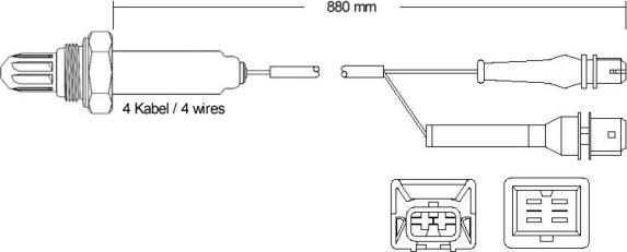 BBT OXY422.088 - Lambda Sensor www.autospares.lv