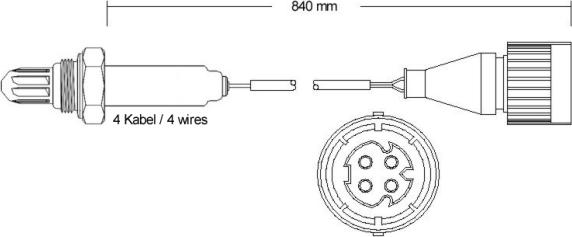 BBT OXY427.084 - Лямбда-зонд, датчик кислорода www.autospares.lv