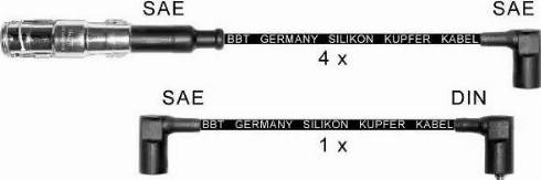 BBT ZK415 - Augstsprieguma vadu komplekts www.autospares.lv