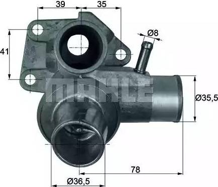 BEHR TI 63 85D - Coolant thermostat / housing www.autospares.lv