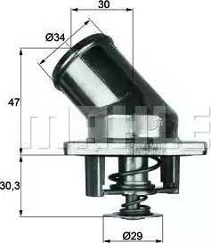 BEHR TI 3 92 - Термостат охлаждающей жидкости / корпус www.autospares.lv