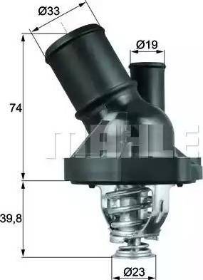 BEHR TI 200 82 - Coolant thermostat / housing www.autospares.lv