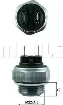 BEHR TSW 62 - Temperature Switch, radiator / air conditioner fan www.autospares.lv